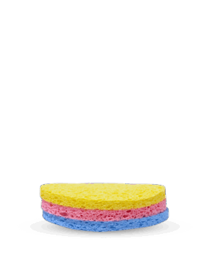 سفنجات بشرة حجم كبير 1/3